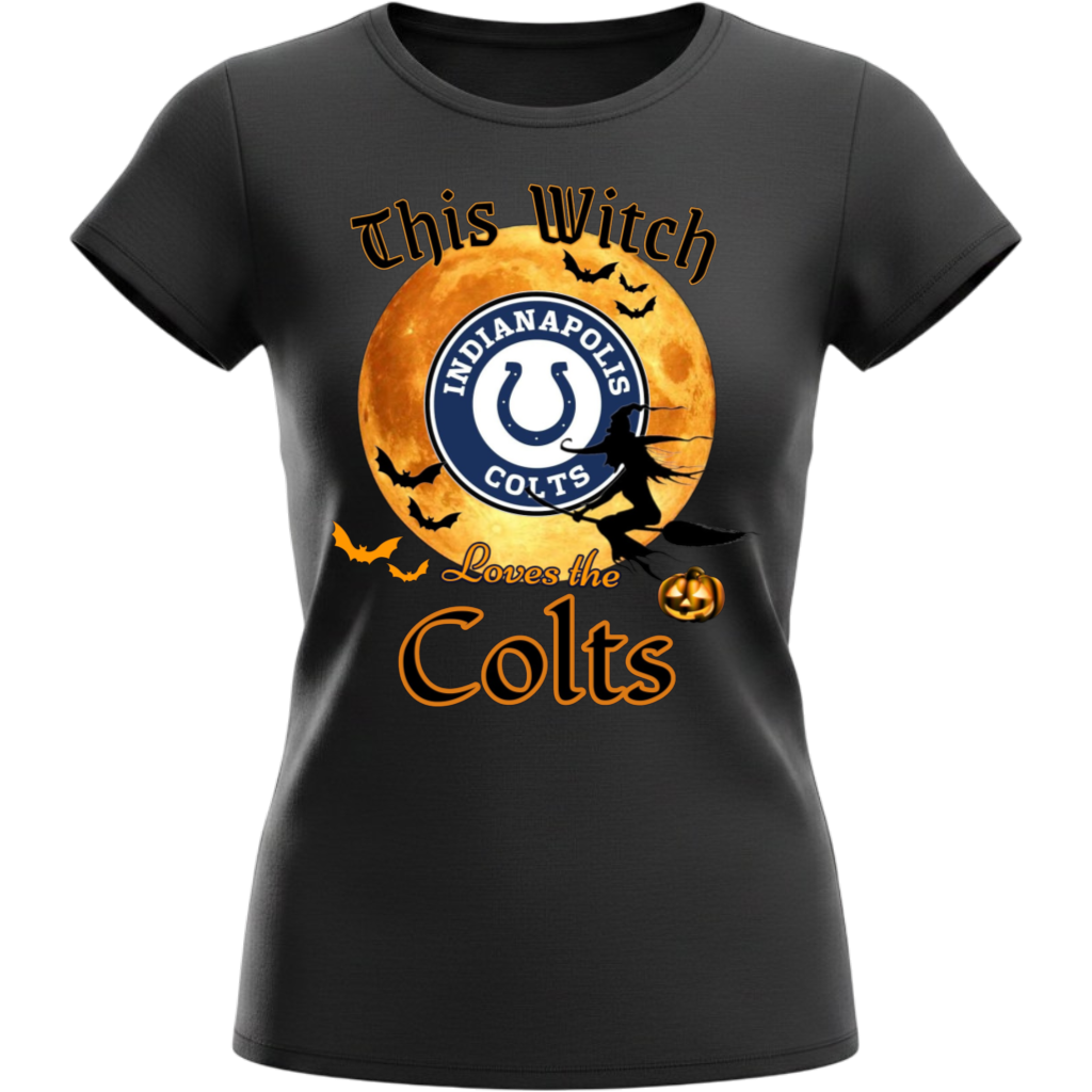 Indianapolis Colts Women Halloween Witch T-Shirt