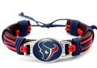 Houston Texans Leather Twist Unisex Bracelet