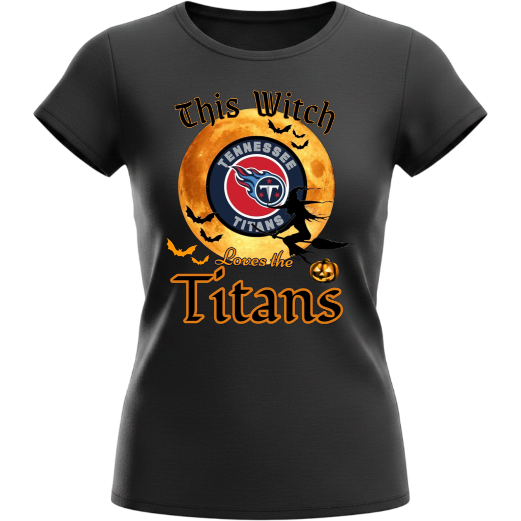 Tennessee Titans Women Halloween Witch T-Shirt