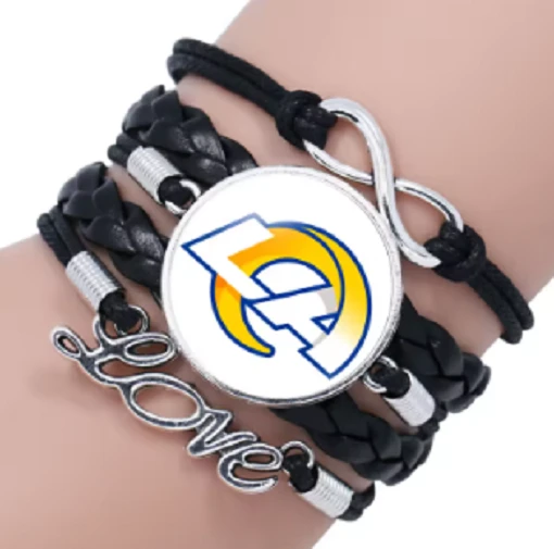 Los Angeles Rams Love Leather/Suede Bracelet