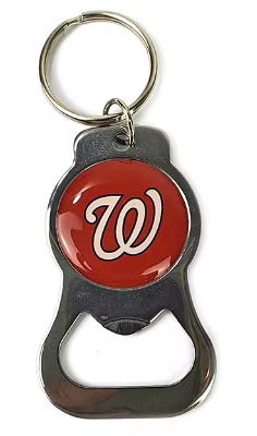 Washington Nationals Bottle Opener Key Chain - Metal Finish