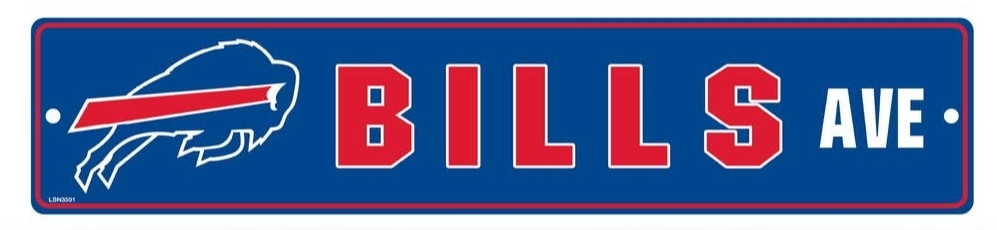 Buffalo Bills Team Color Street Sign Décor 5"x 24"