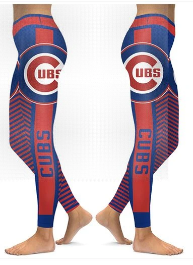 Chicago Cubs Women's Leggings Blue
