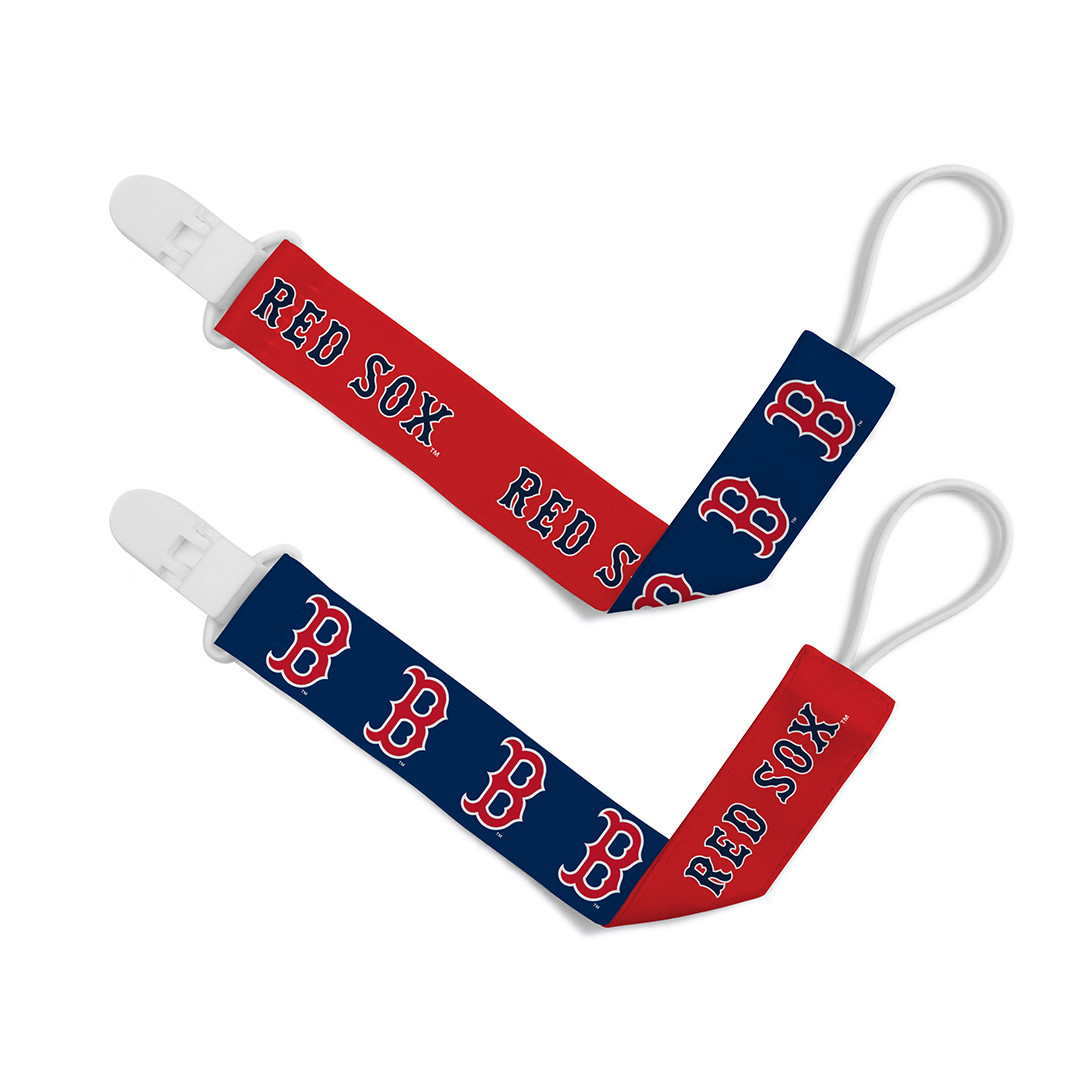 Boston Red Sox Pacifier Clip 2-Pack