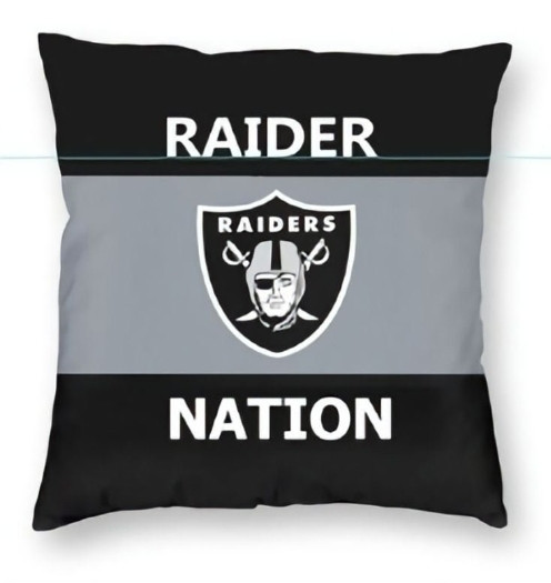 Las Vegas Raiders 2pc 18" x 18" Pillow Case Covers Nation(Printed 1 Side)