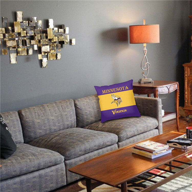 Minnesota Vikings 2pc 18" x 18" Pillow Case Covers (Printed 1 Side)