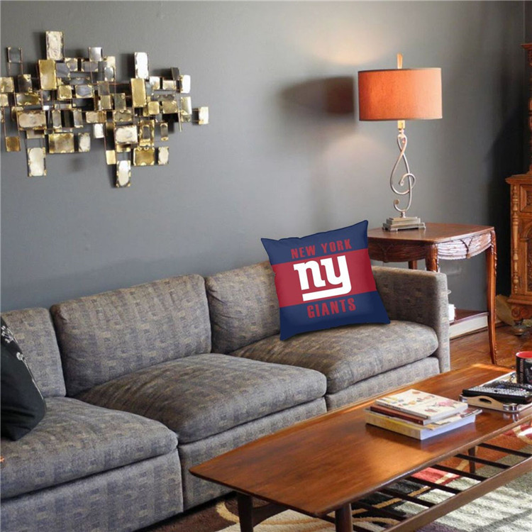New York Giants 2pc 18" x 18" Pillow Case Covers (Printed 1 Side)