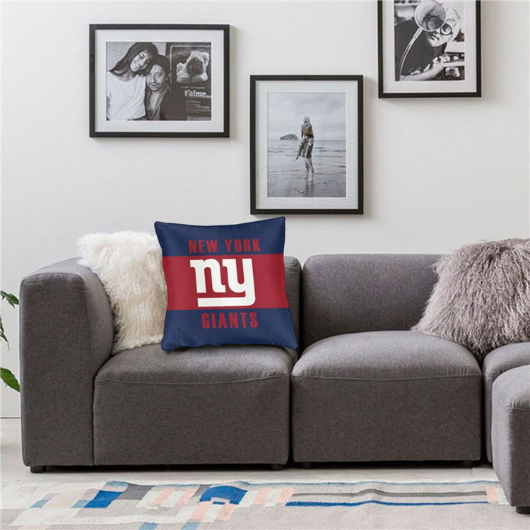 New York Giants 2pc 18" x 18" Pillow Case Covers (Printed 1 Side)