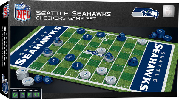 Seattle Seahawks Checkers Board Game