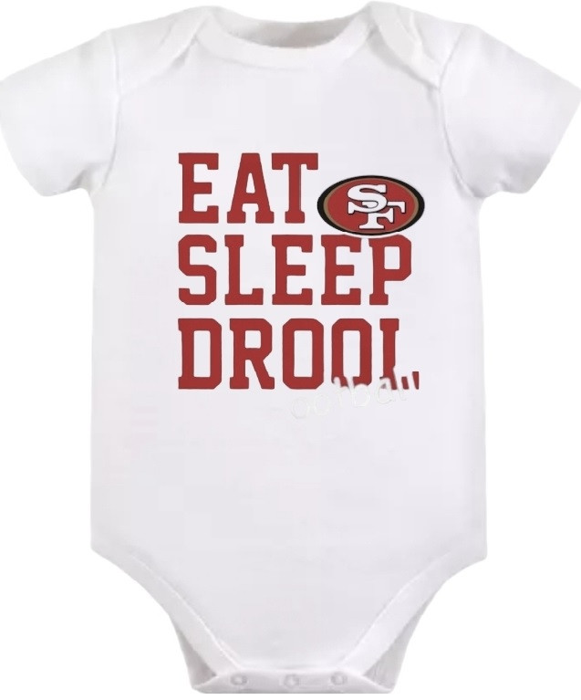 San Francisco 49ers Eat Sleep Drool Baby Onesie