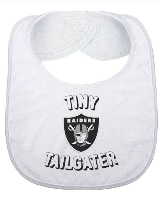 Las Vegas Raiders Tiny Tailgater Baby Bib