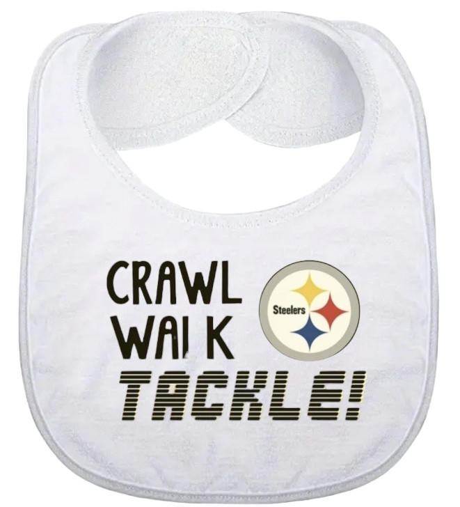 Pittsburgh Steelers Crawl Walk Tackle Baby Bib
