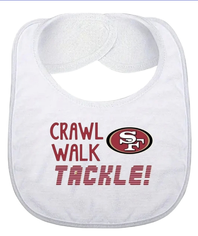 San Francisco 49ers Crawl Walk Tackle Baby Bib