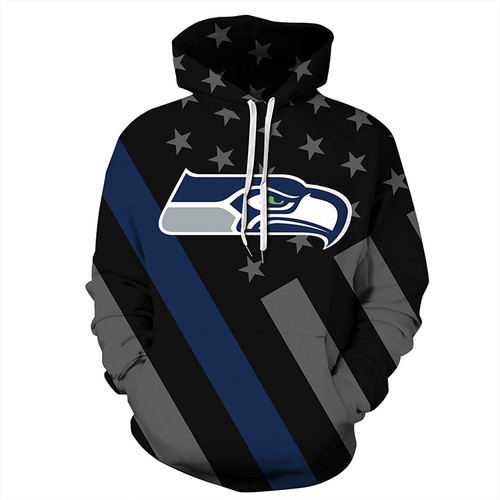 Seattle Seahawks Stars & Stripes Unisex Hoodie