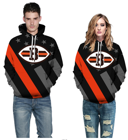 Cleveland Browns Stars & Stripes Unisex Hoodie