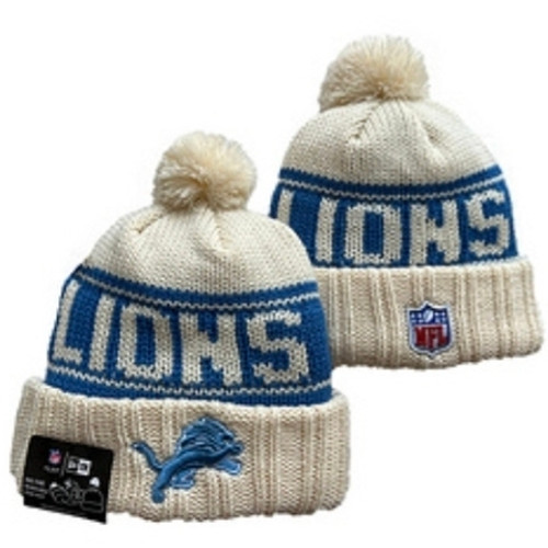 Detroit Lions Pom Knit Beanie #2