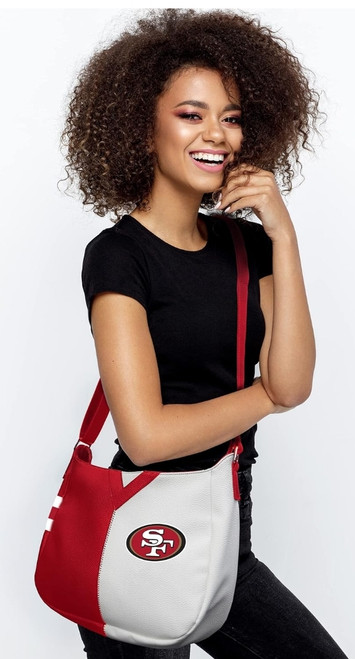 San Francisco 49ers Pebble Split Hobo Purse