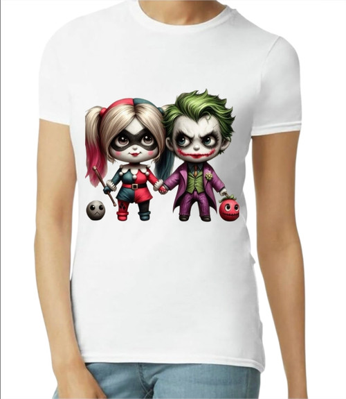 Baby Joker & Harley Cute Women's Shirt