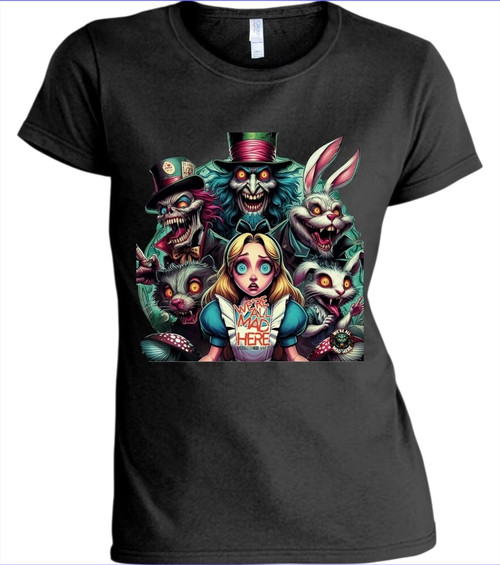 Alice In Wonderland Evil Cute Women's Shirt