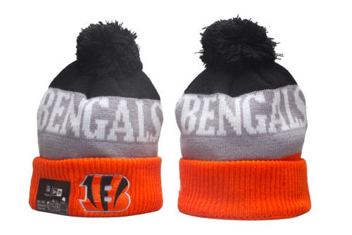 Cincinnati Bengals Pom Knit Beanie #4