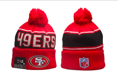 San Francisco 49ers Pom Knit Beanie #4