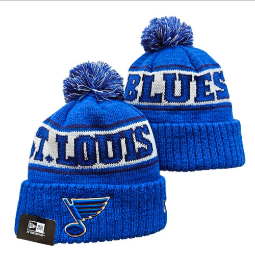 St. Louis Blues Pom Knit Beanie