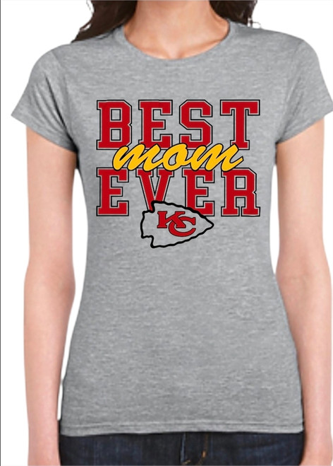Kansas City Chiefs "Best Mom Ever" Women's T-Shirt
