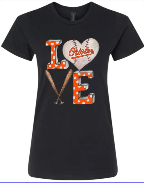 Baltimore Orioles "#1 Mom Love" Women's T-Shirt