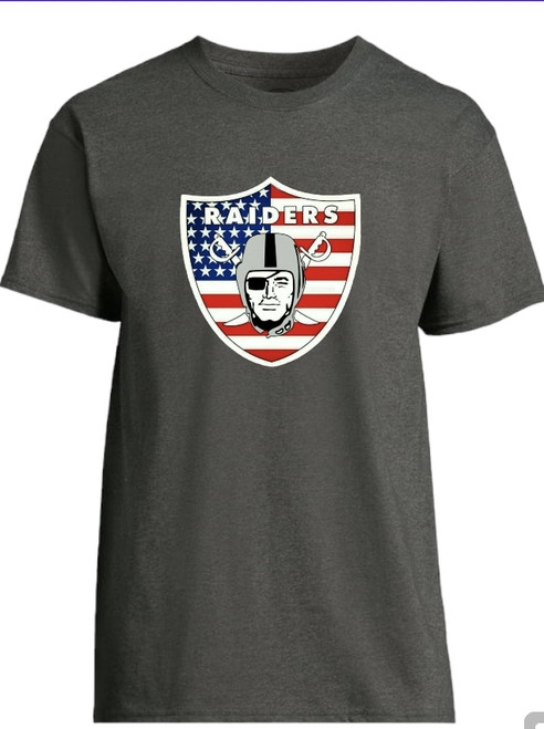 Las Vegas Raiders America T-Shirt White, Grey, Black
