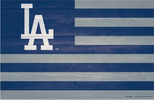 Los Angeles Dodgers All America Wood Sign 11"X17"