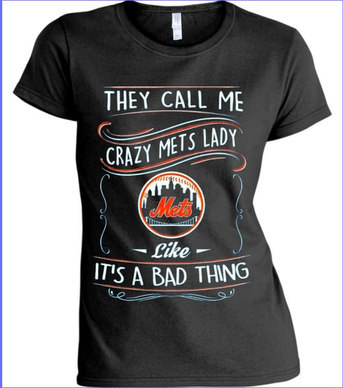 New York Mets "Crazy Lady" Women's T-Shirt