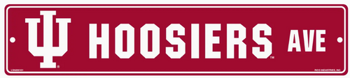Indiana Hoosiers Team Color Street Sign Décor 5"x 24"