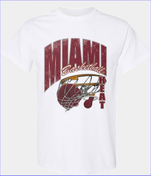 Miami Heat Basketball Rim Men's T-Shirt