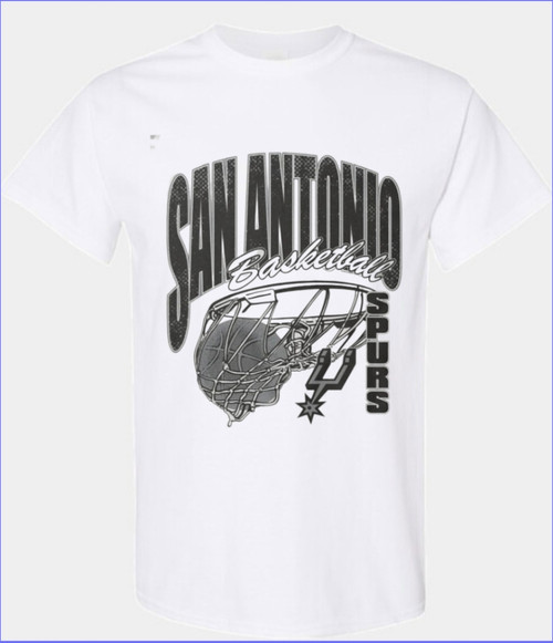 San Antonio Spurs Basketball Rim Men's T-Shirt