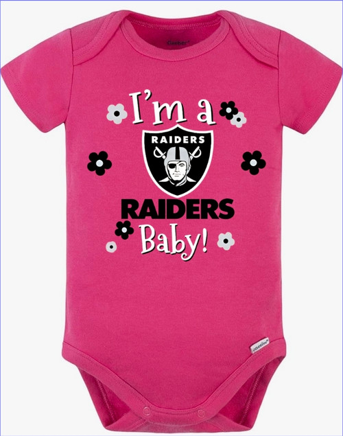 Las Vegas Raiders Baby Onesie Pink