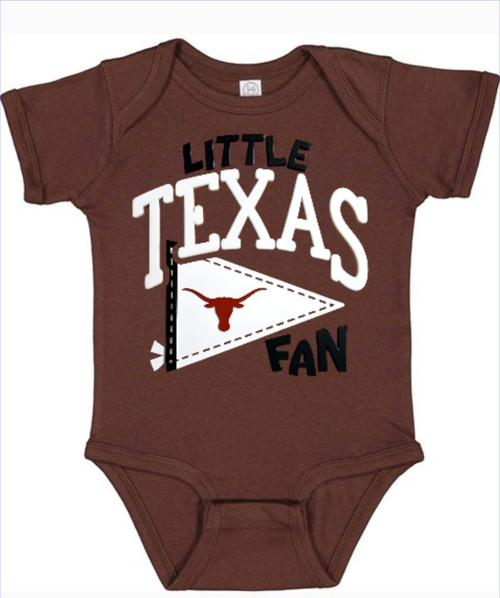 Texas Longhorns Lil Fan Baby Onesie