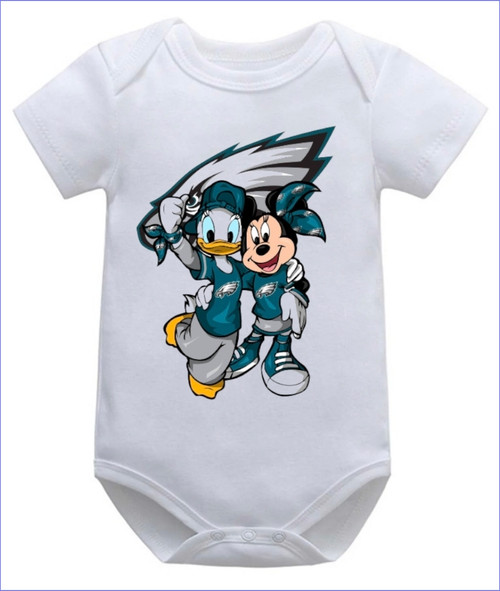 Philadelphia Eagles  Minnie and Daisy Baby Onesie