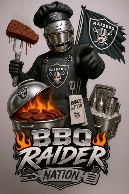 Ls Vegas Raiders Kitchen or BBQ Apron