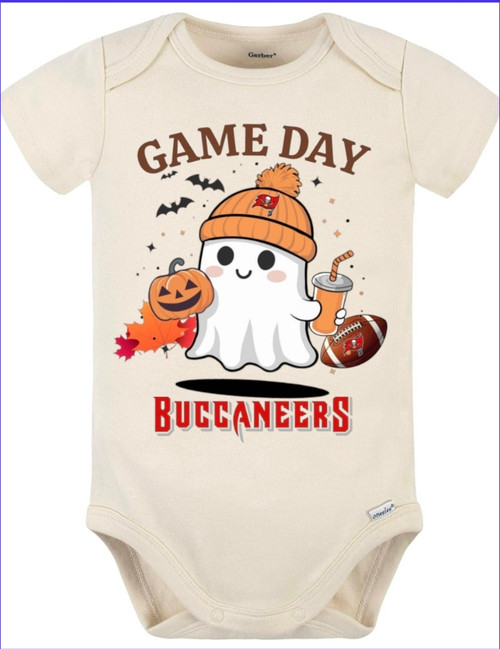 Tampa Bay Buccaneers Game Day Ghost Baby Onesie