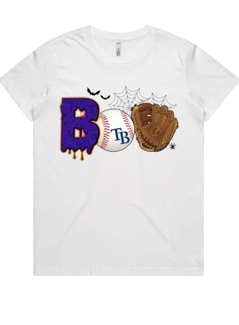 Tampa Bay Rays Women Halloween Graphic T-Shirt