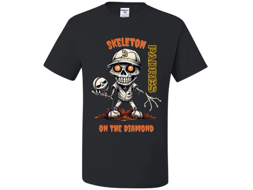 San Diego Padres Men's Halloween Graphic T-Shirt Black