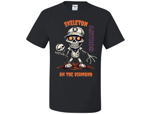 Houston Astros Men's Halloween Graphic T-Shirt Black