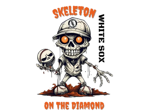 Chicago White Sox Men's Halloween Graphic T-Shirt Black