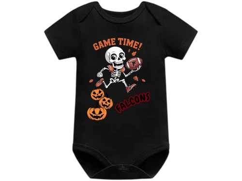 Atlanta Falcons Skeleton Game Day Baby Body Suit/Onesie