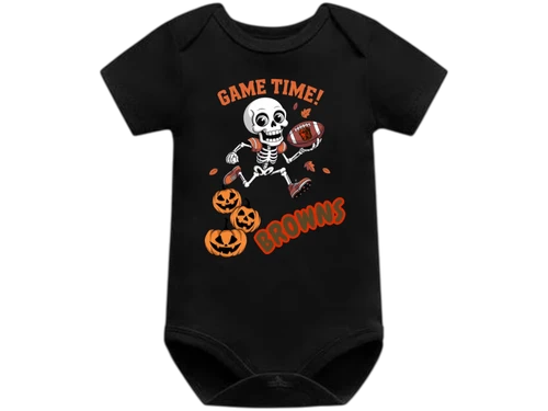 Cleveland Browns Skeleton Game Day Baby Body Suit/Onesie