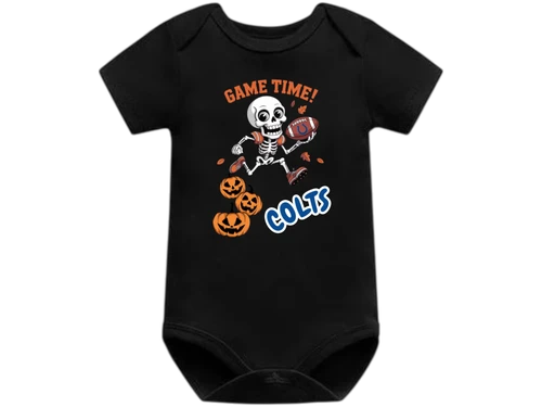 Indianapolis Colts Skeleton Game Day Baby Body Suit/Onesie