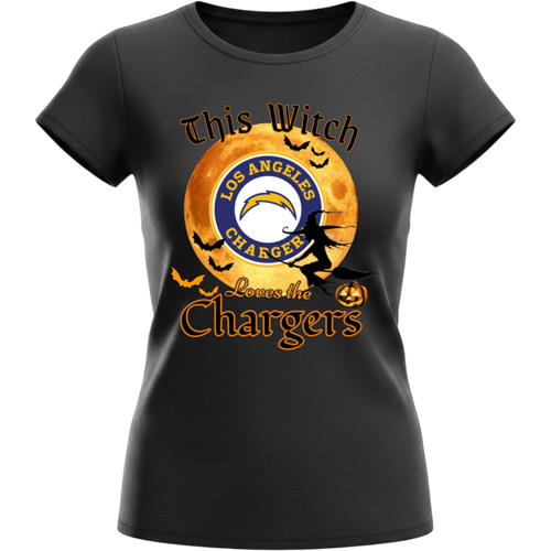 Los Angeles Chargers Women Halloween Witch T-Shirt