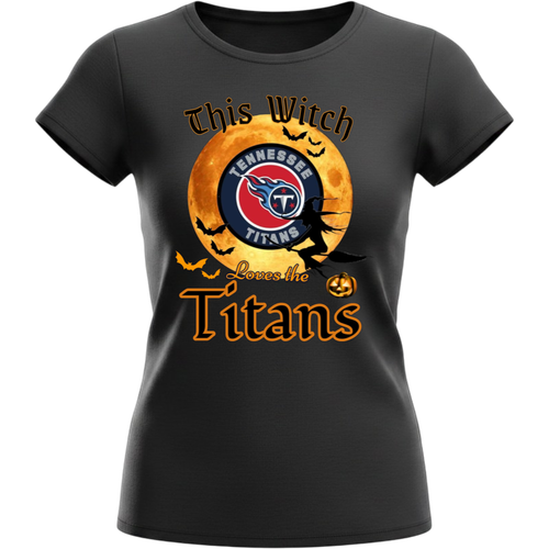 Tennessee Titans Women Halloween Witch T-Shirt
