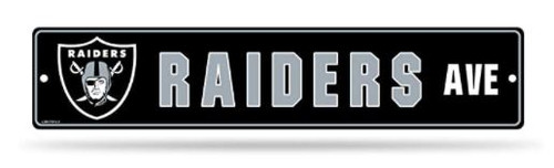 Las Vegas Raiders Team Color Street Sign Décor 5"x 24"