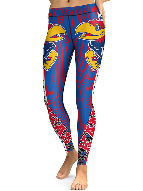 Kansas Jay Hawks Women's Leggings